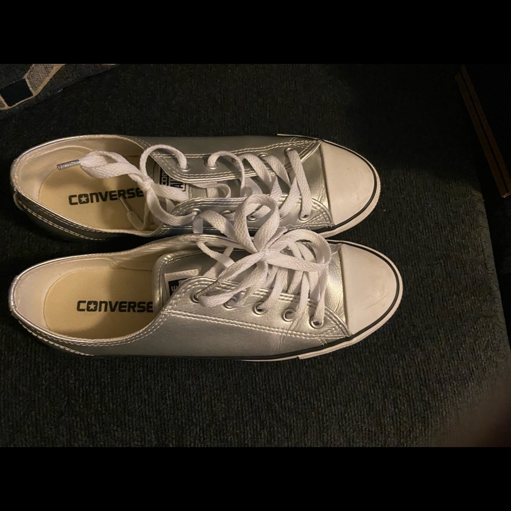 Silver Converse - image 3